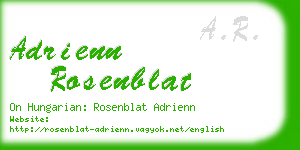 adrienn rosenblat business card